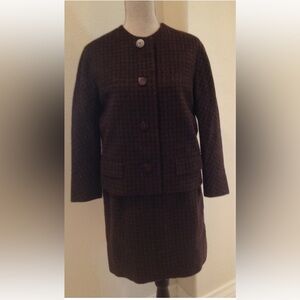 LODENHAUS HUBERTUS Tiroler Loden Green Wool Suit Vtg Innsbruck Austria Germany S